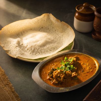 appam with mutton kuzhambu